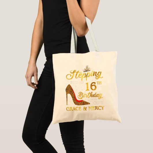 Tote Bag Un pas dans mon 65e anniversaire Cadeaux filles fe (Devant (produit))