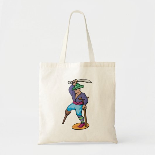 Tote Bag Un pirate à pattes (Devant)