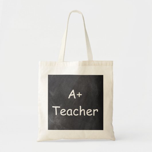 Tote Bag Un plus enseignant Chalkboard Design Cadeau (Devant)