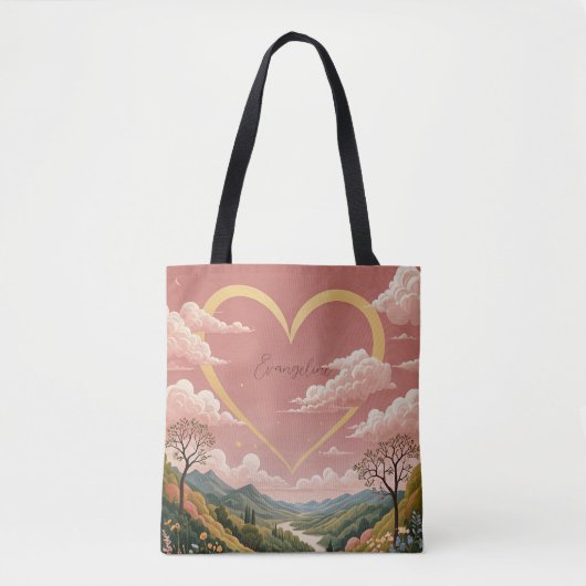 Tote Bag Un regard sincère pour une fille personnalisé (Devant)
