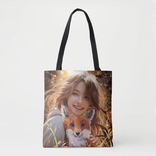 Tote Bag Un renard, deux renards (Devant)