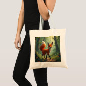 Tote Bag Un renard mystique errant dans la forêt (Devant (produit))