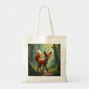 Tote Bag Un renard mystique errant dans la forêt