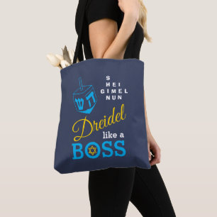 Tote Bag Un Rêve Amusant Comme Un Patron Hanoukka