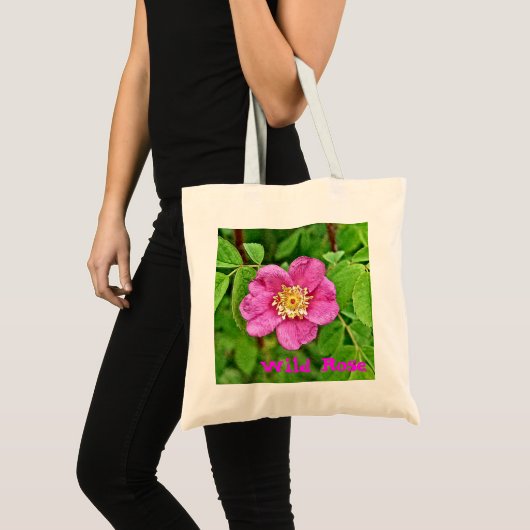 Tote Bag Un Rose sauvage (Devant (produit))