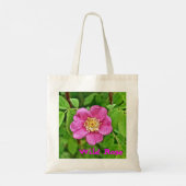 Tote Bag Un Rose sauvage (Dos)