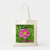 Tote Bag Un Rose sauvage (Devant)
