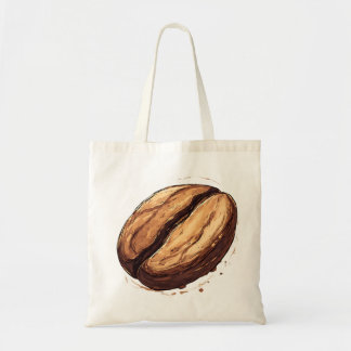 Tote Bag Un seul haricot de café isolé