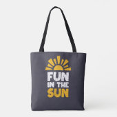 Tote Bag Un signe qui dit plaisir sur le soleil (Dos)