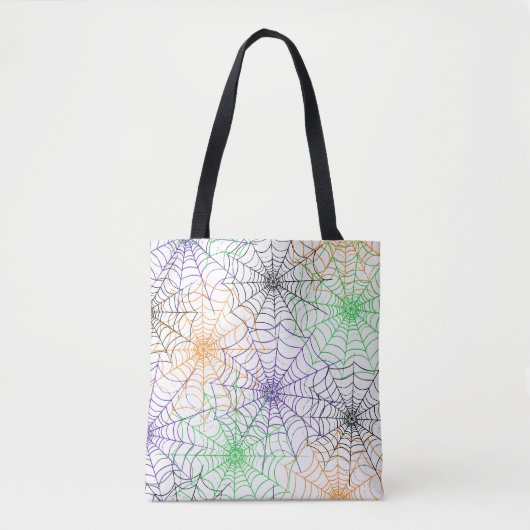 Tote Bag Un simple Motif Web d'Halloween Spider (Devant)