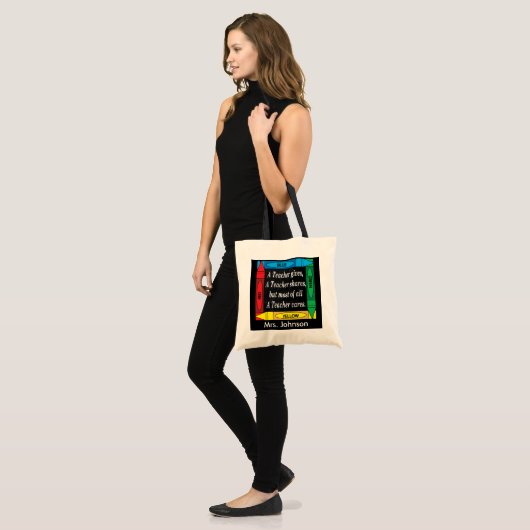 Tote Bag Un soin d'enseignant - Personnaliser (Devant (modèle))