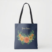 Tote Bag Un sourire aux fleurs (Devant)