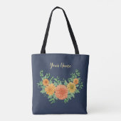 Tote Bag Un sourire aux fleurs (Dos)