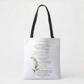 Tote Bag Un temps pour tout - Ecclesiastes 3 : 1-8 (Devant)