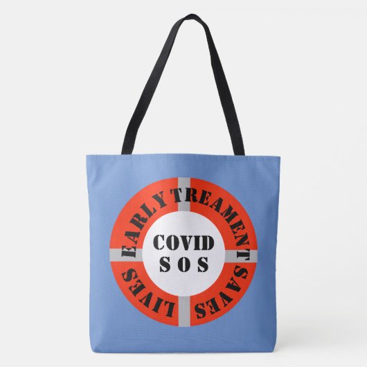 Tote Bag Un traitement précoce sauve des vies Fourre-tout (Devant)