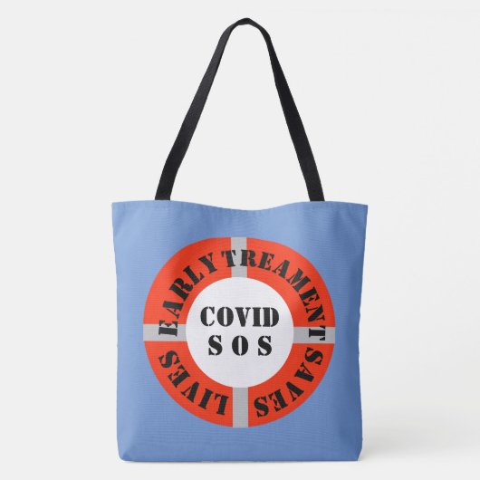 Tote Bag Un traitement précoce sauve des vies Fourre-tout (Dos)