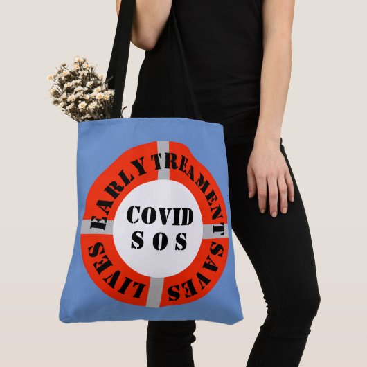 Tote Bag Un traitement précoce sauve des vies Fourre-tout (De près)