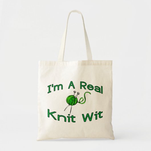 Tote Bag Un vrai esprit de Knit (Devant)