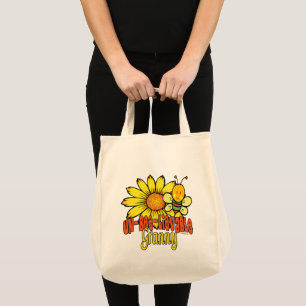 Tote Bag Unbelievable Granny Sunflowers