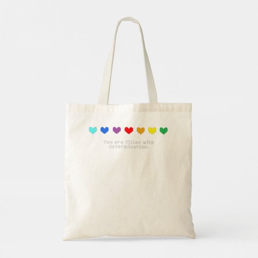 Tote Bag Undertale - Vous êtes rempli de détermination. (Dos)