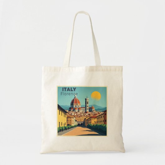 Tote Bag Une affiche de voyage classique nostalgique – Flor (Devant)
