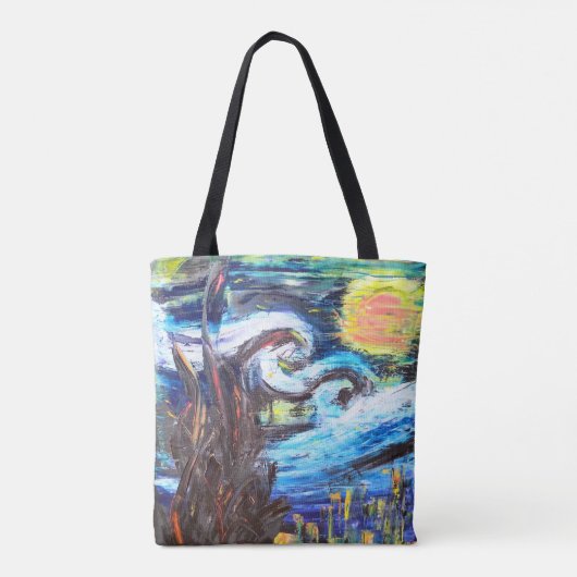 Tote Bag Une autre nuit étoilée (Dos)