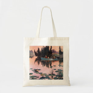 Tote Bag Une belle capture par John Clymer