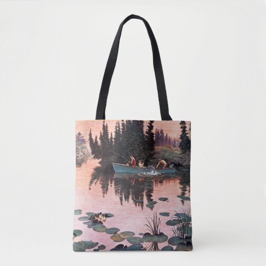 Tote Bag Une belle capture par John Clymer (Devant)