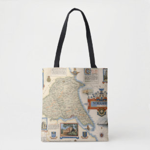 Tote Bag Une carte de Yorkshire : Équitation est