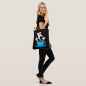 Tote Bag Une coupe de café fumeur fantôme (Sur le modèle)