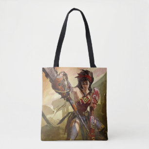 Tote Bag Une crise infinie Illustration d'une Femme Merveil