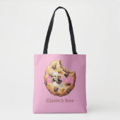 Tote Bag Une Douce Petite Fête de Bébé Rose Cookie (Devant)