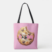 Tote Bag Une Douce Petite Fête de Bébé Rose Cookie (Dos)