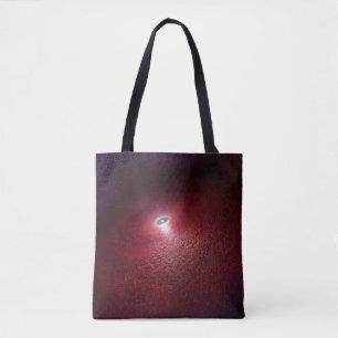 Tote Bag Une Étoile De Neutron Avec Un Disque De Poussière 