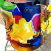 Tote Bag Une explosion de design graphique de bonheur jaune