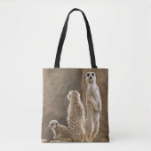 Tote Bag Une famille de Meerkats (Devant)