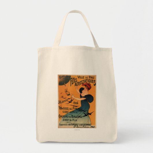 Tote Bag Une Femme À Tête Rouge Attend L'Affiche Des Oiseau (Devant)