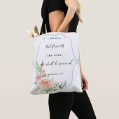 Tote Bag Une femme ce Feareth le seigneur Proverbs 31 (De près)