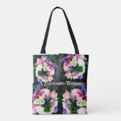 Tote Bag Une Femme Heureuse (Dos)