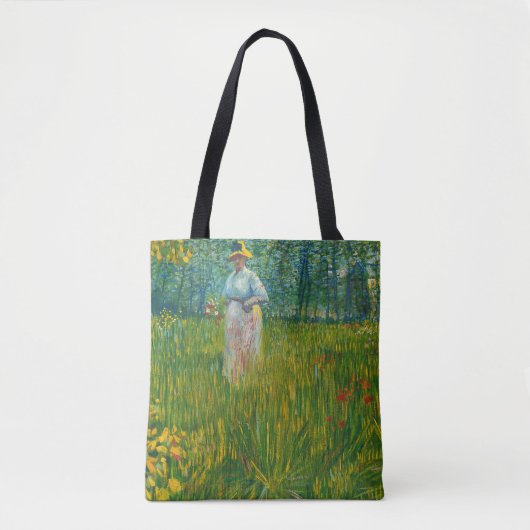 Tote Bag Une femme marchant dans un jardin - Vincent van Go (Devant)