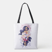 Tote Bag Une Femme Merveilleuse Démasque Vos Pouvoirs (Dos)