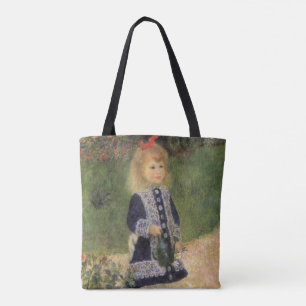 Tote Bag Une fille avec un arrosoir de Pierre Renoir
