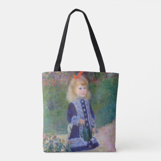 Tote Bag Une fille avec une canne d'arrosage, Renoir (Dos)