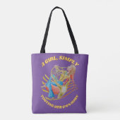 TOTE BAG UNE FILLE, TOUT SIMPLEMENT TOOTING SA PROPRE CORNE (Dos)