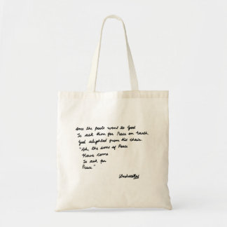 Tote Bag Une fois que les poètes allèrent à Dieu
