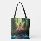 Tote Bag Une forêt féerique magique (Dos)
