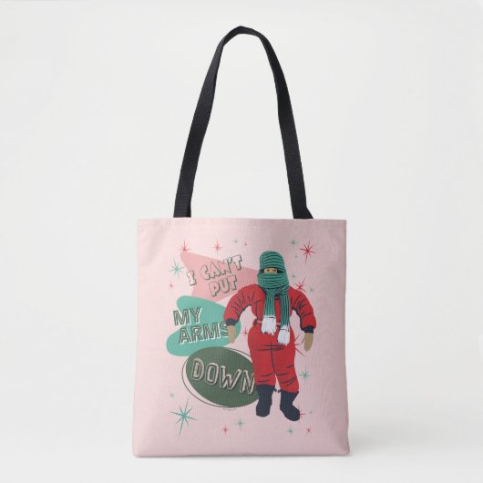 Tote Bag Une histoire de Noël - Je ne peux pas mettre mes b (Devant)