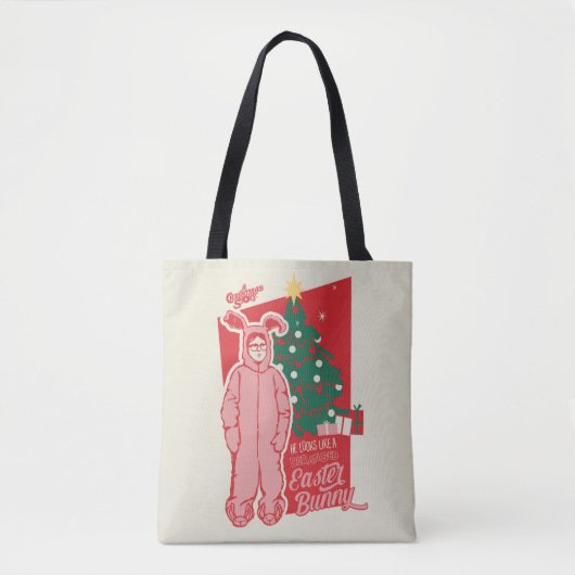 Tote Bag Une histoire de Noël | Lapin De Pâques Dérangé (Devant)