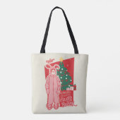 Tote Bag Une histoire de Noël | Lapin De Pâques Dérangé (Dos)