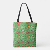 Tote Bag Une histoire de Noël Motif d'icône verte (Dos)
